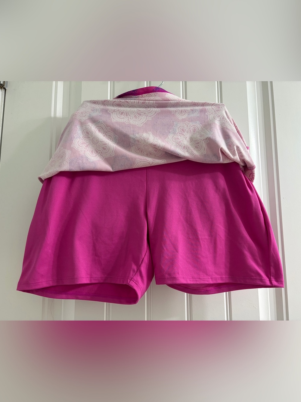 Tranquility Pink and Purple Floral Skater Skirt Sz M Tenniscore Athleisure - Picture 3 of 5
